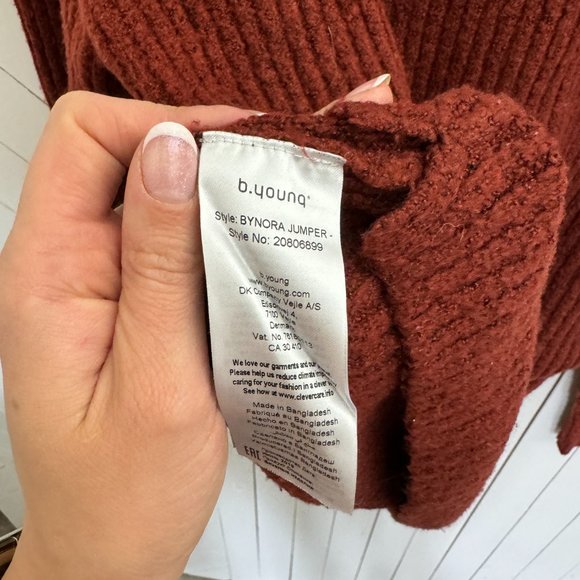 B. Young Mock Neck Sweater - Super Soft and Cozy - Picture 6 of 6